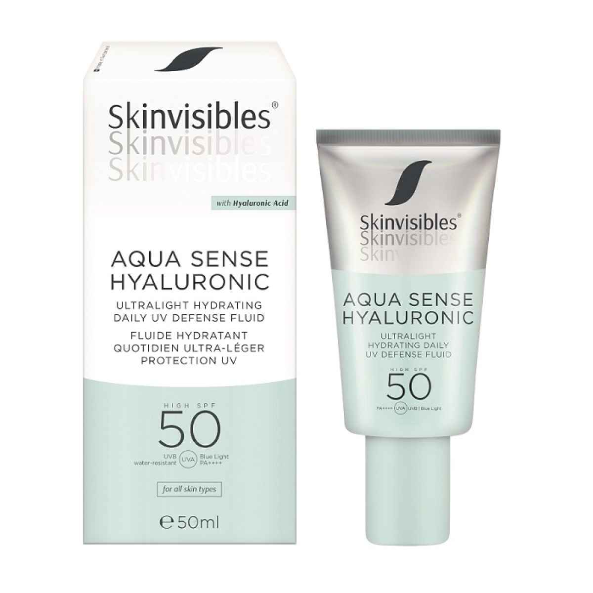 Skinvisibles Aqua Sense Hyaluronic SPF 50 50 ml.